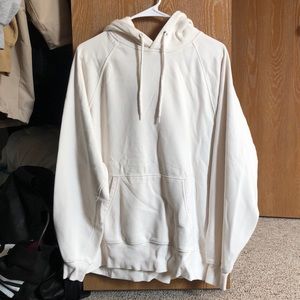 H&M basic white hoodie